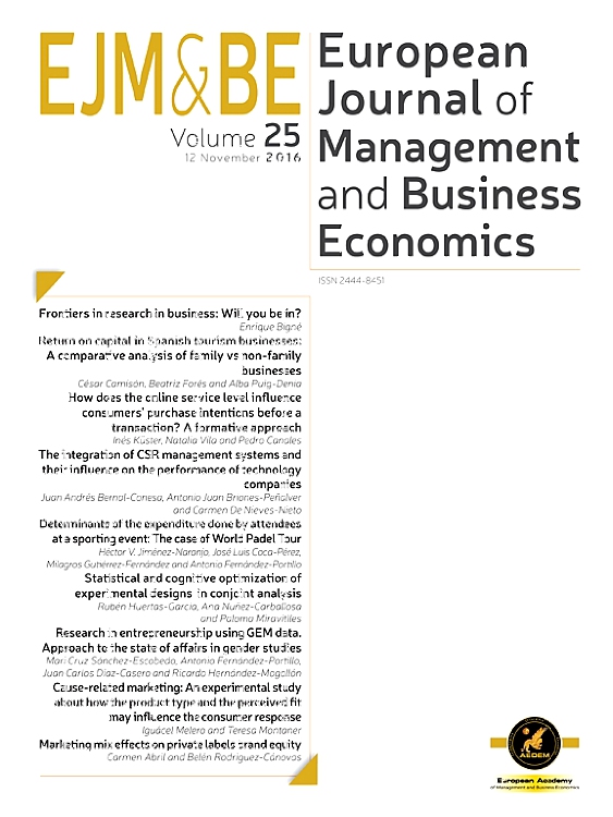 Go to journal home page - European Journal of Management and Business Economics